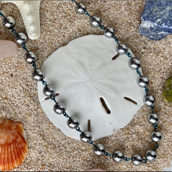 💫Genuine Hematite Beaded Necklace - Picture 3 of 7